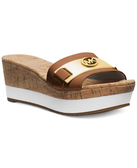 michael kors byrne slides|Michael Kors slides wedges.